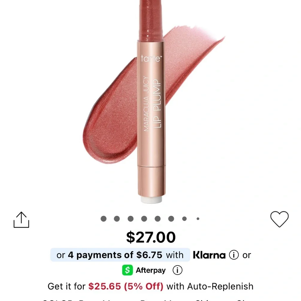 Tarte Juicy Lips Rosy Copper Shimmer Glass Lip Gloss